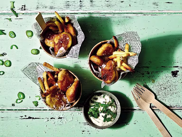 vegetariskt, nuggets, pommer frites, snabbt och enkelt recept, quorn.