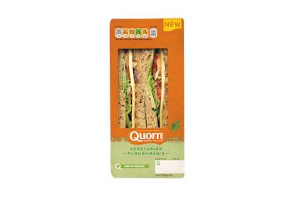 Vegetarian Cheese Ploughman’s Sandwich