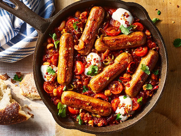 Vegan Sausage Shakshuka