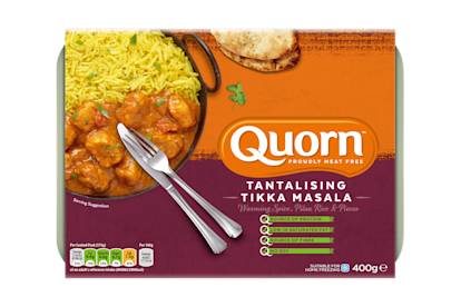 meat free quorn tikka masala frozen ready meal