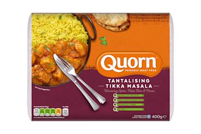 meat free quorn tikka masala frozen ready meal