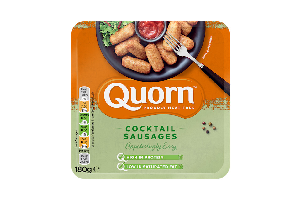 Tasty Mini Cocktail Sausages Meat Free Snacks Quorn
