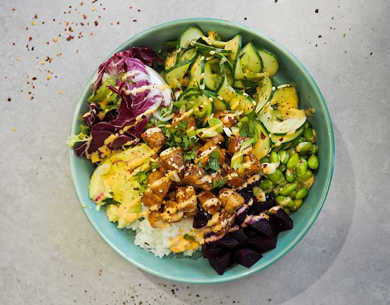 Vegan Florette Buddha Bowl Recipe With Meat-Free Quorn Pieces