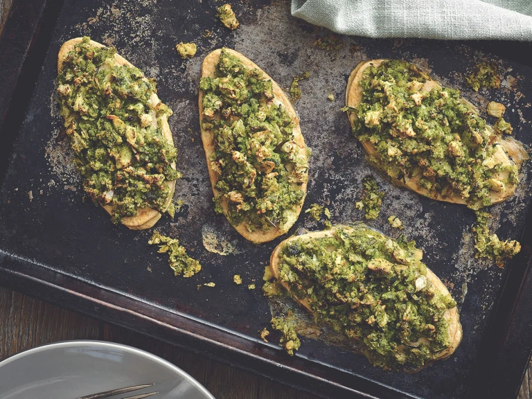 quorn fillets with crunchy herb topping vegetarian recipe