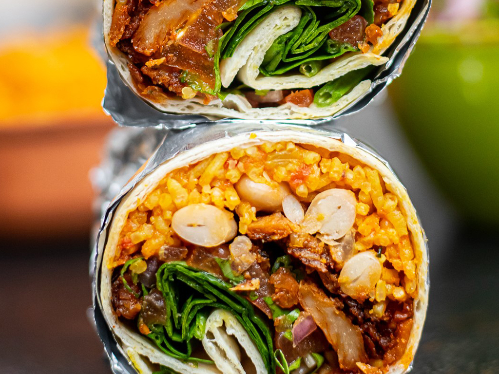 Vegan Peri Peri Burrito Quorn