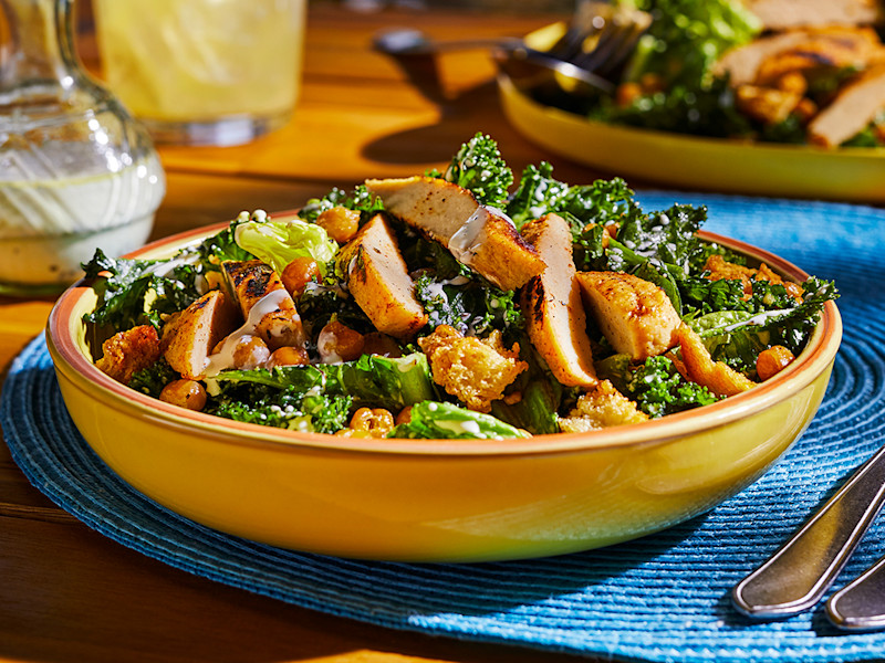 Meatless Chicken Fillet Caesar Salad Recipe | Quorn