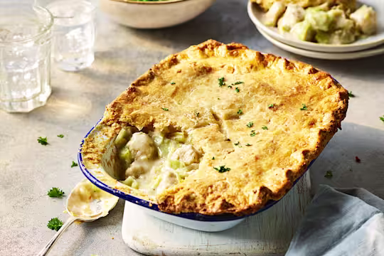 quorn pieces & leek pie vegetarian recipe