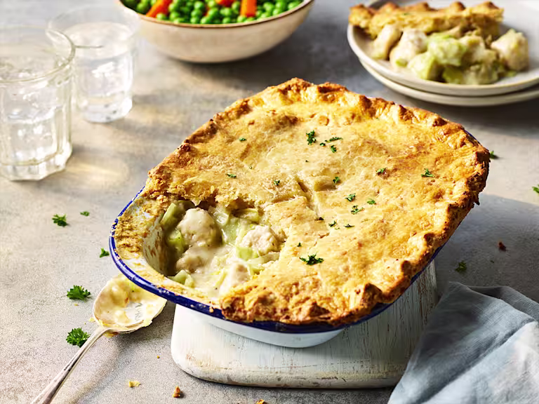 quorn pieces & leek pie vegetarian recipe