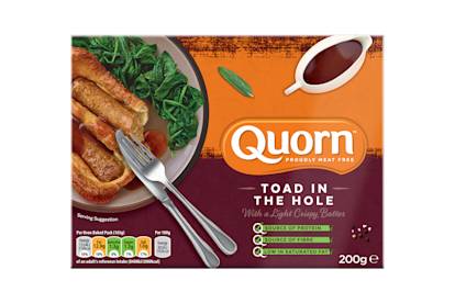 frozen quorn meat free sausages toad in the hole ready meal