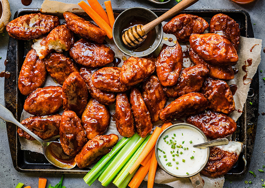 Quorn Hot Honey BBQ Buffalo Wings | Vegetarian Wings | Quorn