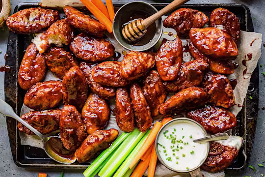Vegan Quorn Honey BBQ Buffalo Wings