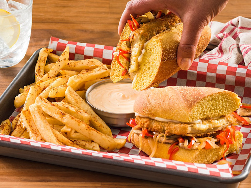 Philly Meatless Sharp Cheese Cutlet Hoagie | Quorn