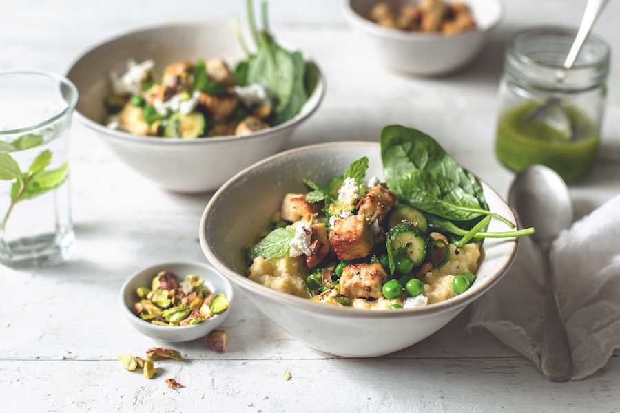 Green Breakfast Bowl with Quorn Pieces | Quorn
