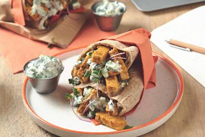 Quorn Tikka Pitta Bread with Raita