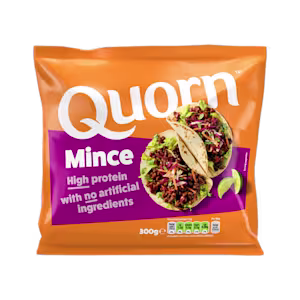 Emballage til vegetarisk Quorn Hakkefars-produkt med næringsindhold