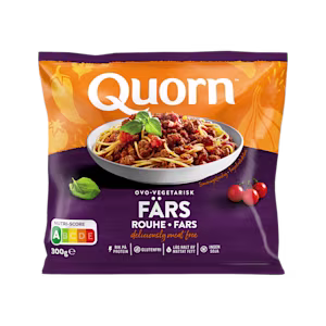 Vegetarian Quorn Mince product packaging with nutritional information
