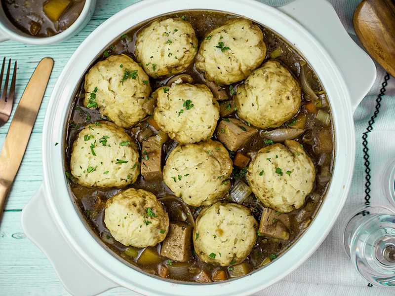 Vegetarian Beef Casserole With Dumplings | Vegetarian Recipes | Quorn