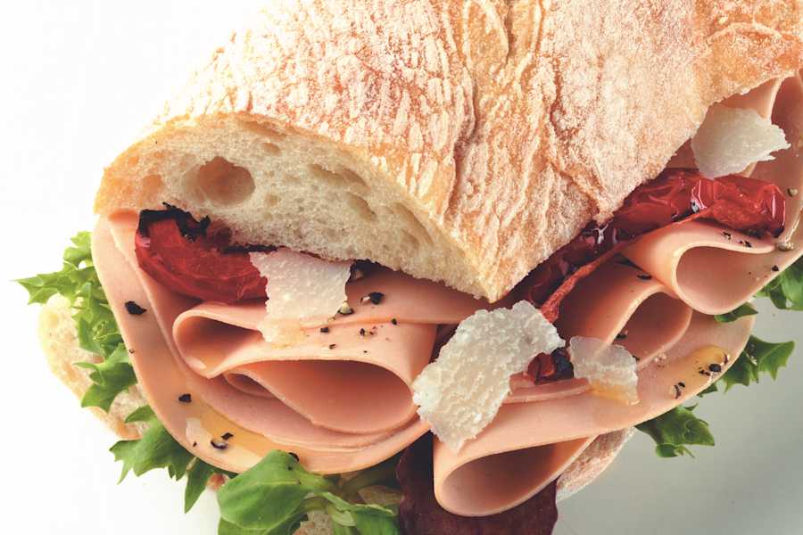 Smoked Meat Free Ham & Ciabatta Sandwich Recipe | Quorn
