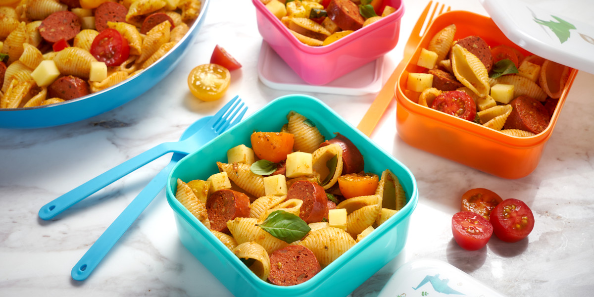 Tomato Pasta with Vegetarian Sausages Recipe | Quorn