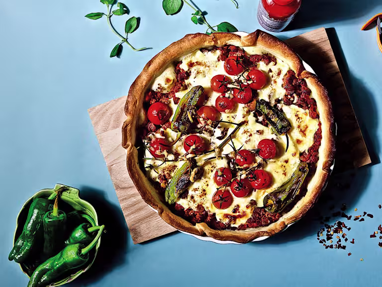 Vegetarisk, tacopaj, quorn-färs, smakrik, gott, snabbt, quorn.