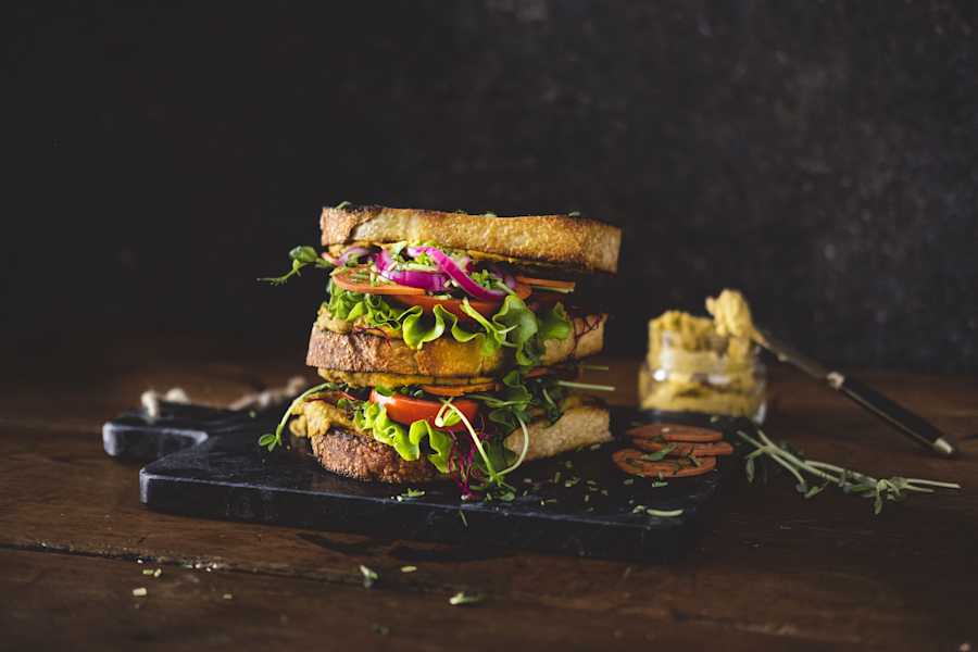Vegan Club Sandwich with Quorn Pepperoni | Quorn