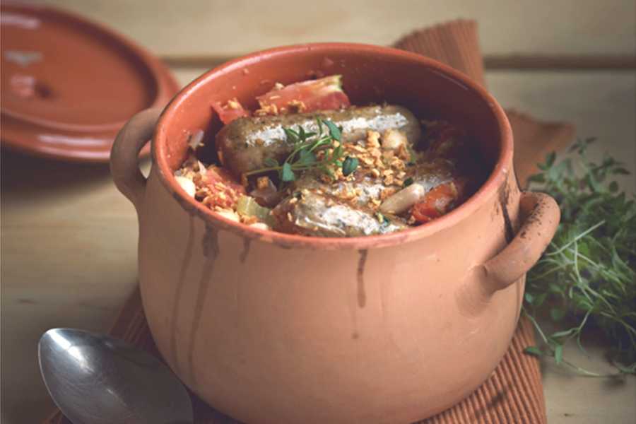 Meat-Free Sausage Cassoulet Recipe With Vegetarian Quorn Sausages