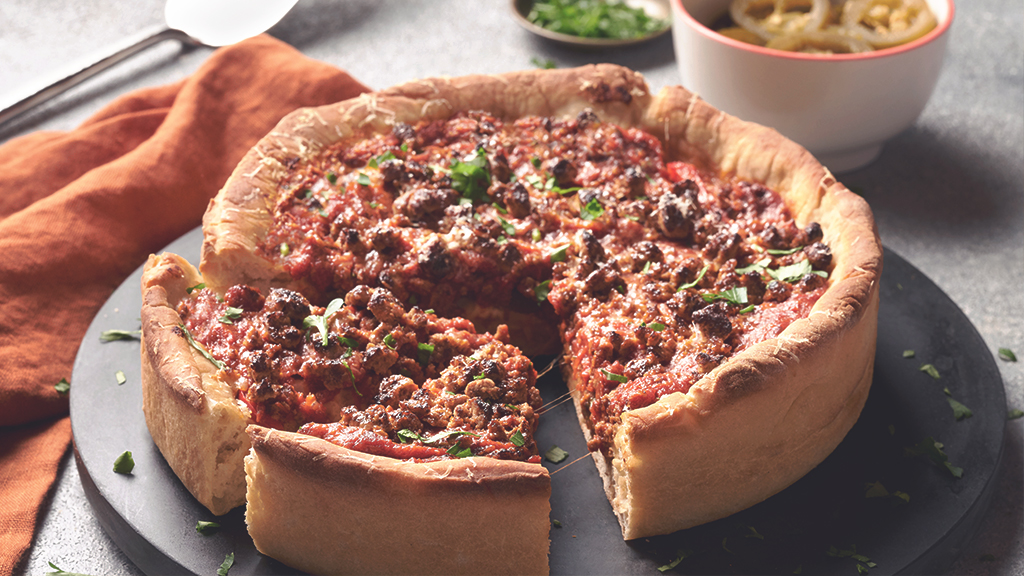 Chicago's pizza store deep dish