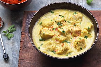 Easy Curried Cauliflower Soup with Quorn Meat Free Pieces