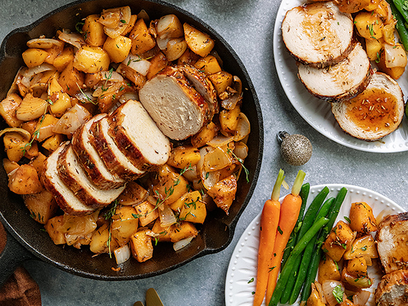 One-Pot Maple Glazed Christmas Roast | Vegetarian Roast Dinner | Quorn