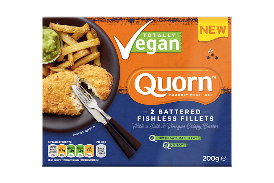 Quorn Vegan Battered Fishless Fillets Quorn