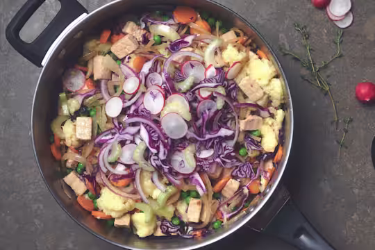 Holländskt potatismos med Quorn Bitar
