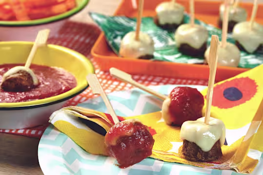 quorn cheesy meatballs with tomato dip meat-free recipe
