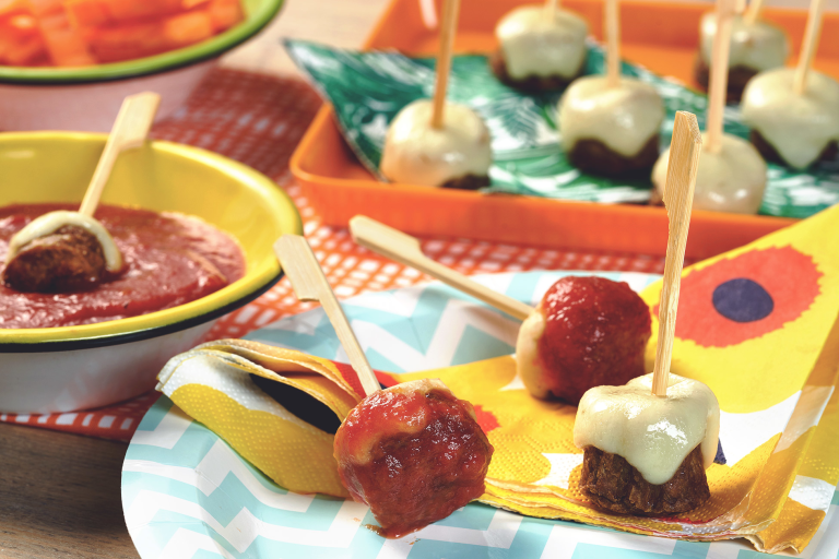 quorn cheesy meatballs with tomato dip meat-free recipe