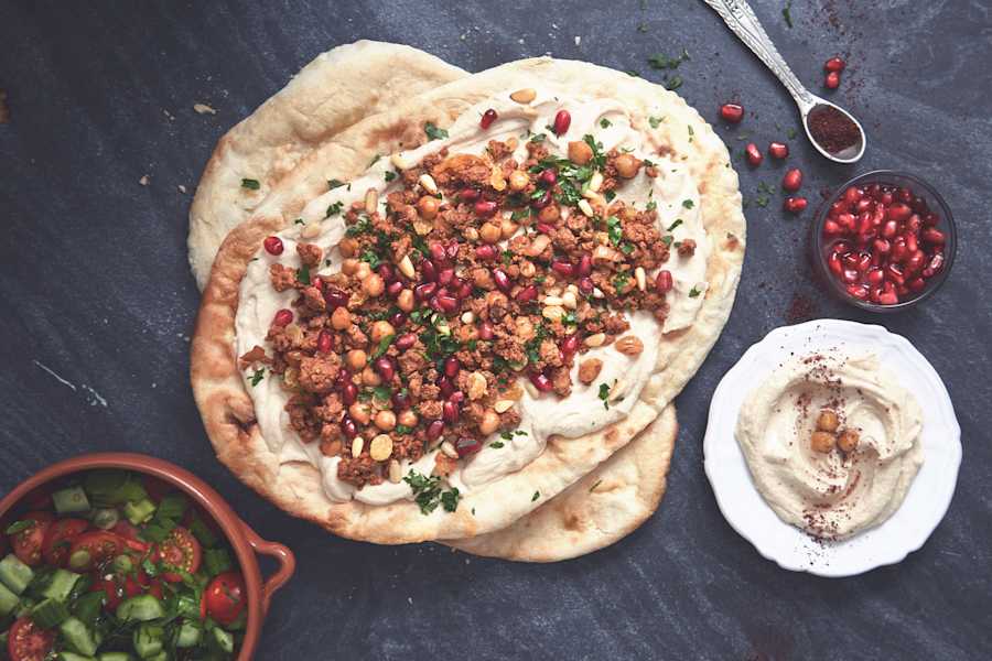 Spicy Vegetarian Flatbread with Quorn Mince | Quorn