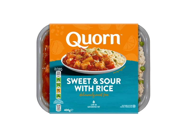 Quorn Vegetarian Sweet & Sour with Rice Ready Meal
