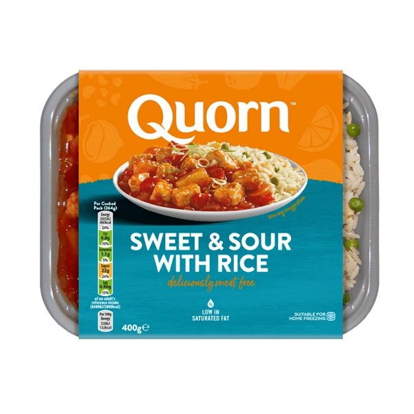 Quorn Vegetarian Sweet & Sour With Rice Ready Meal