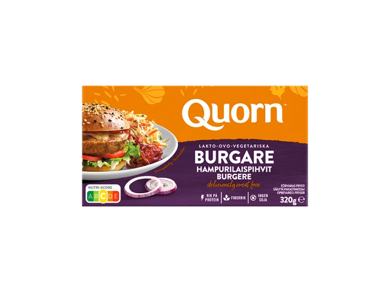 Quorn Ovo-Lakto-Vegetarisk Burgare