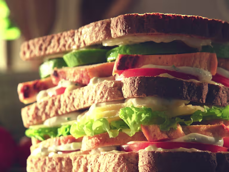 quorn fillets new york club sandwich vegetarian recipe