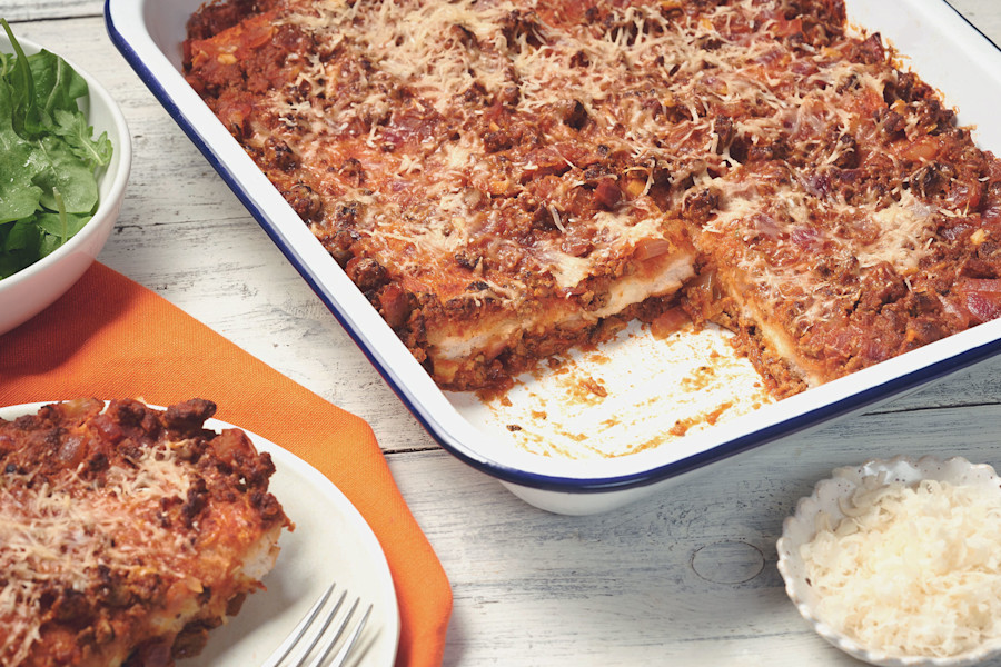 Quorn Meat Free Mince Sardinia Bake Recipe | Quorn SG