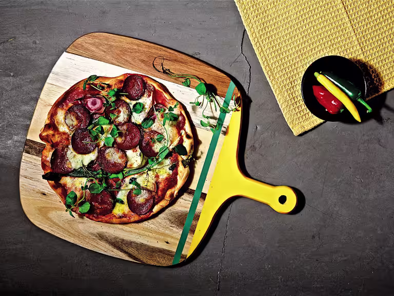 Vegansk, pizza, vegansk pepperoni, rödbetor, quorn.