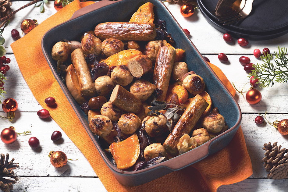 Quorn Christmas Dinner Roast with Cracking Cranberry Balls Quorn