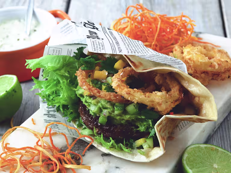 Vegetarisk hamburgare (lakto ovo) - Flexitarian Fiesta - recept