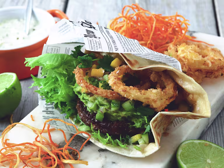 Vegetarisk hamburgare (lakto ovo) - Flexitarian Fiesta - recept