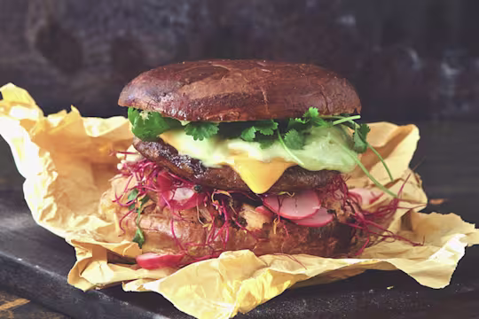 Vegetarisk Umami Burgare