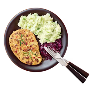 Quorn Vegetarian Peppered Steaks packaging.