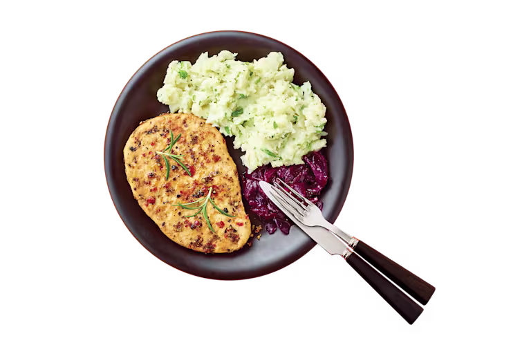 Quorn Vegetarian Peppered Steaks packaging.