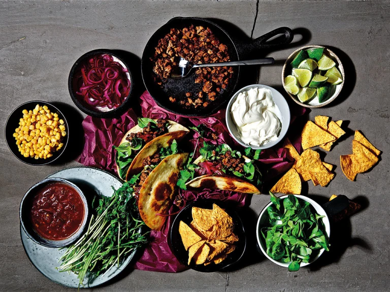 Vegetarisk Taco Feast med Quorn Färs