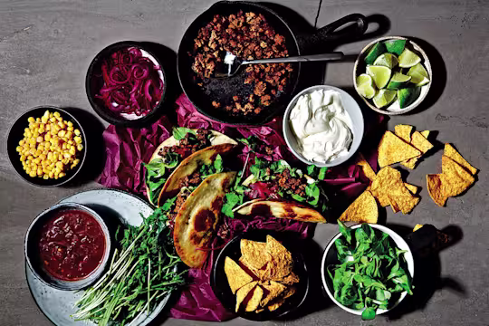 Vegetarisk Taco Feast med Quorn Färs