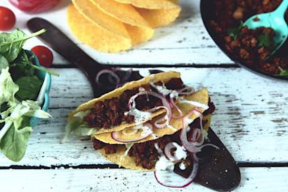 Vegetarisk Taco Feast med Quorn Färs