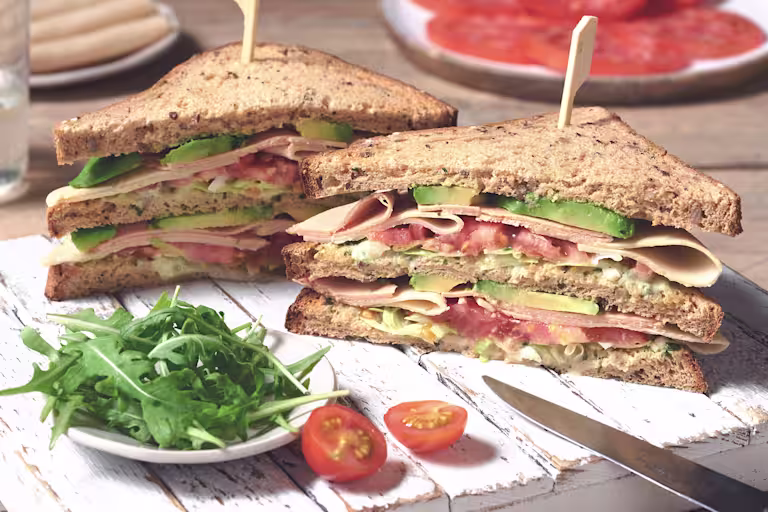 Gluten Free Vegan Club Sandwich